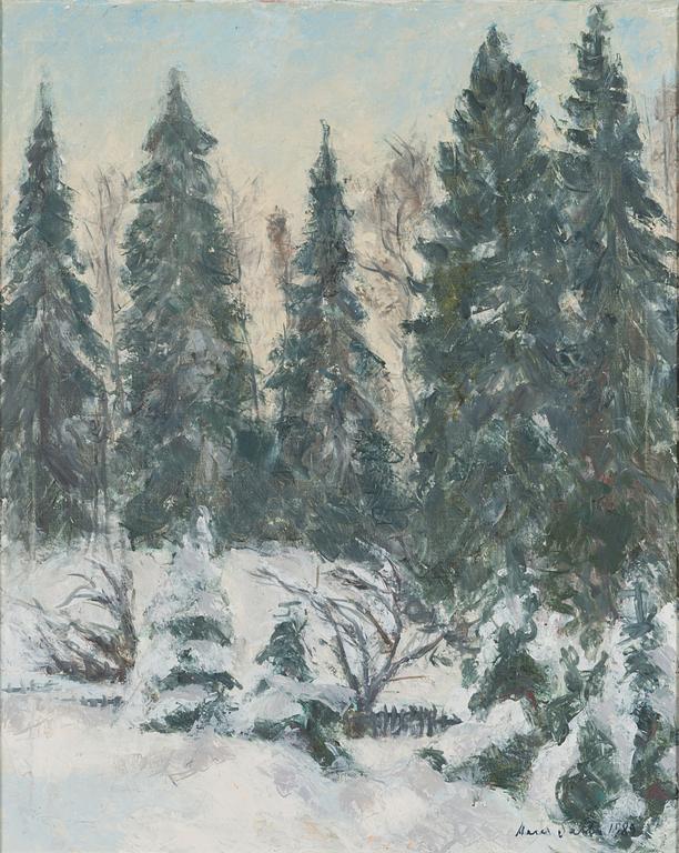 AARES SALLI, öljy kankaalle, signeerattu ja päivätty-89.