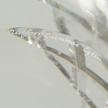 SKÅL, glas, "Sofiero", signerad Gunnar Cyrén, Orrefors, 1900-talets andra hälft.