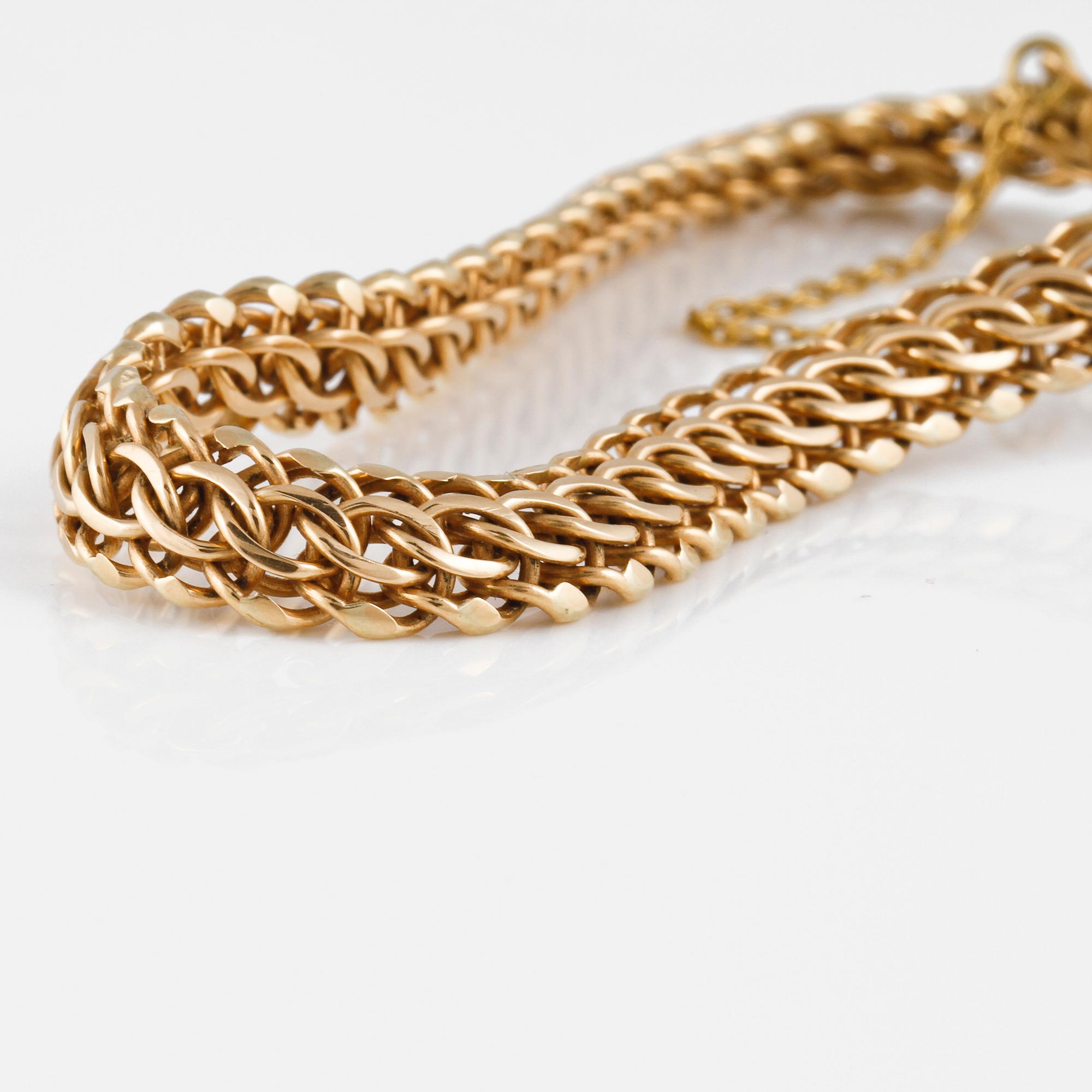 ARMBAND, 18K guld. Vikt 17,9 gram.