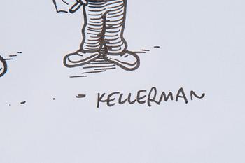 Martin Kellerman, tusch, signerad och daterad 26 april 2013.