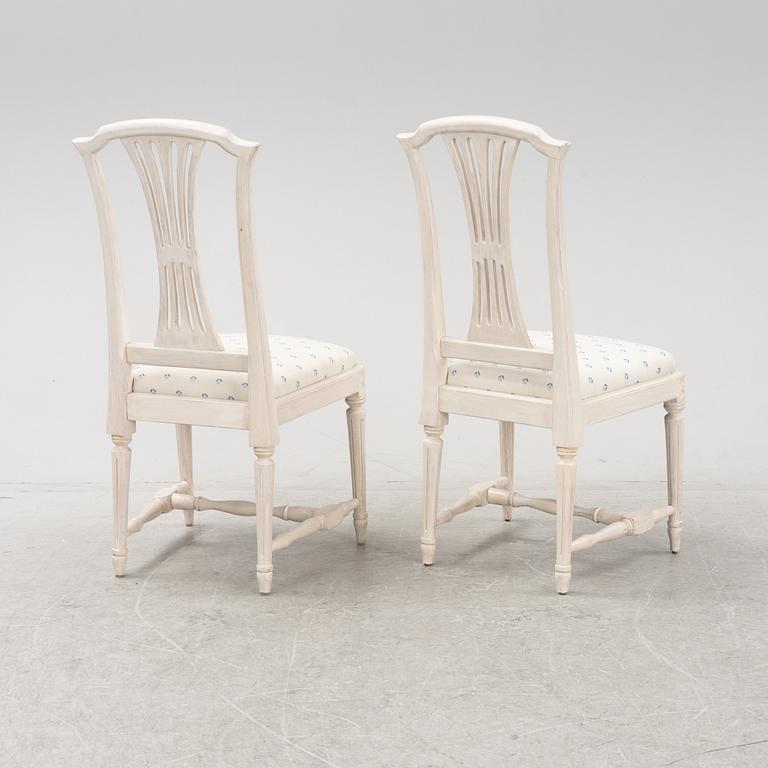 A set of twelve Gustavian-style chairs, 20th Century.