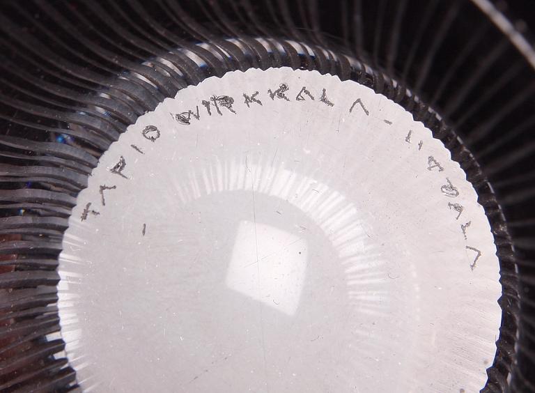 SKÅL, glas, Tapio Wirkaala, "Kantarelli", Italla. Sign.