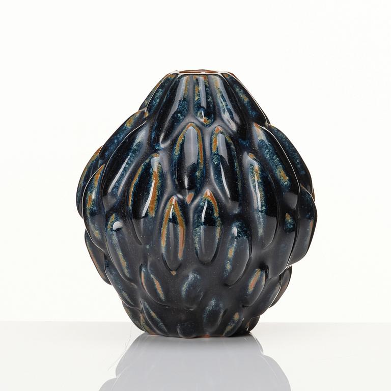 Axel Salto, a 'budding style' stoneware vase, Royal Copenhagen, Denmark, model 20897.