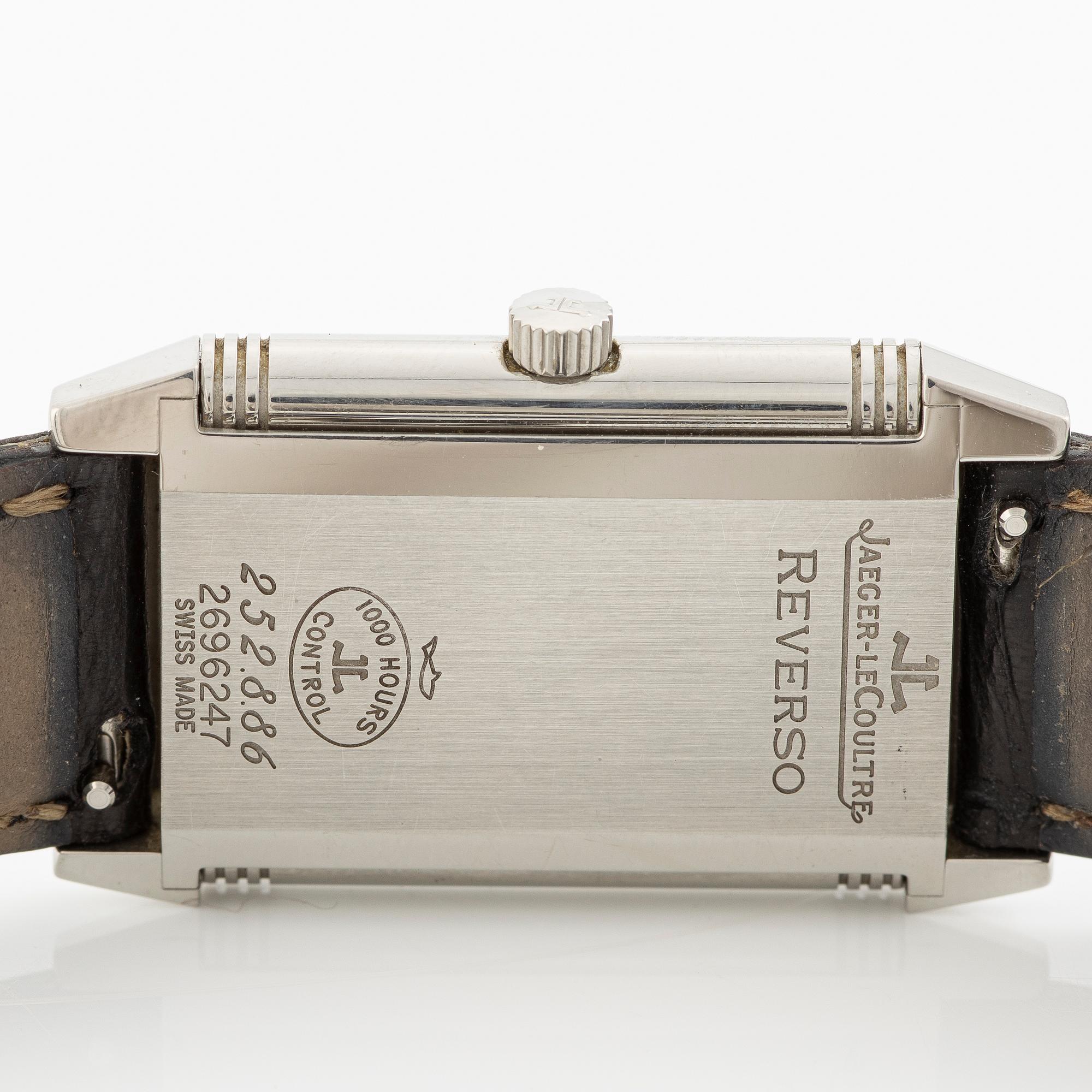 Jaeger-LeCoultre, Reverso Classique, wristwatch, 38.5 x 23.05 mm.
