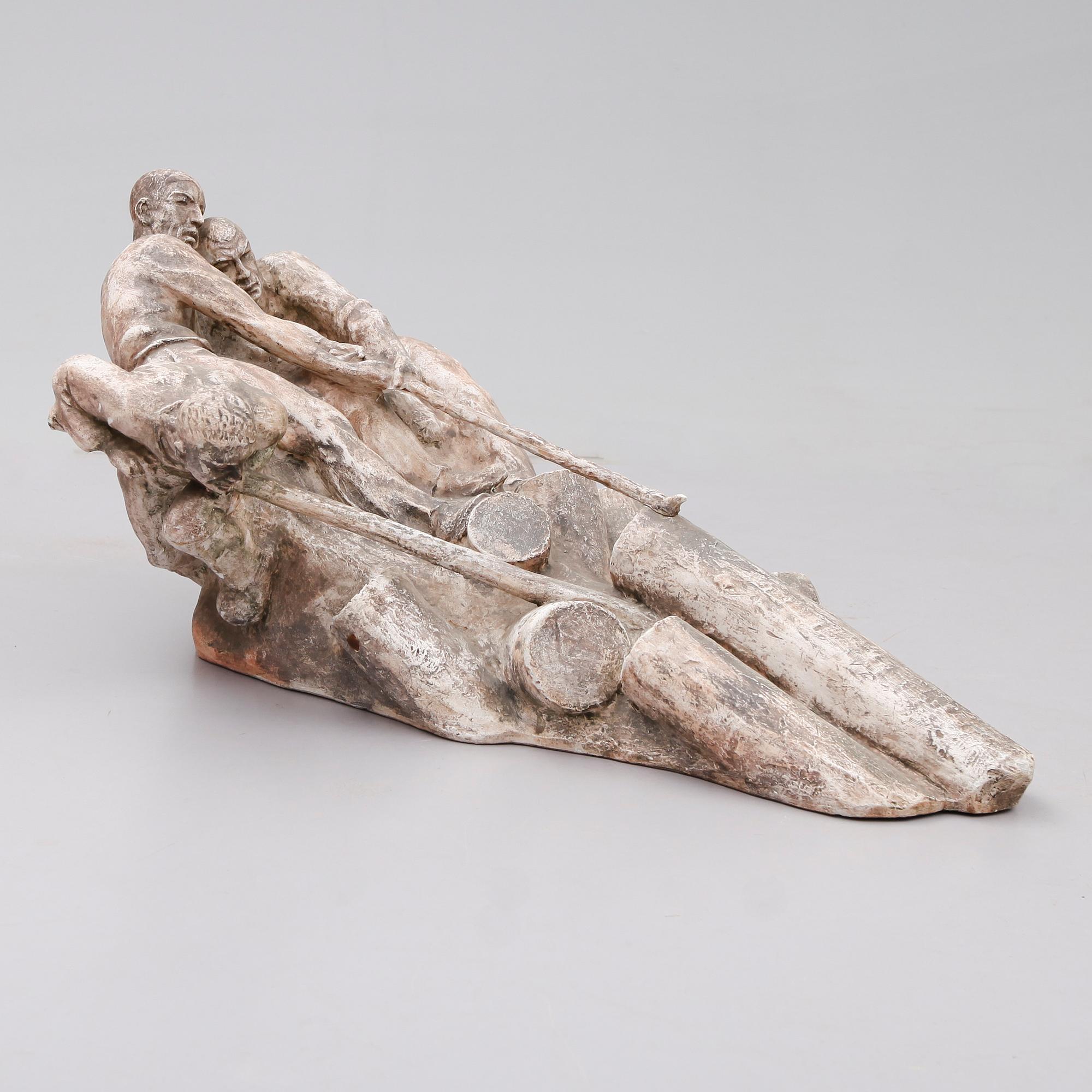 FREDRIK FRISENDAHL, skulptur, gips, signerad 1919.