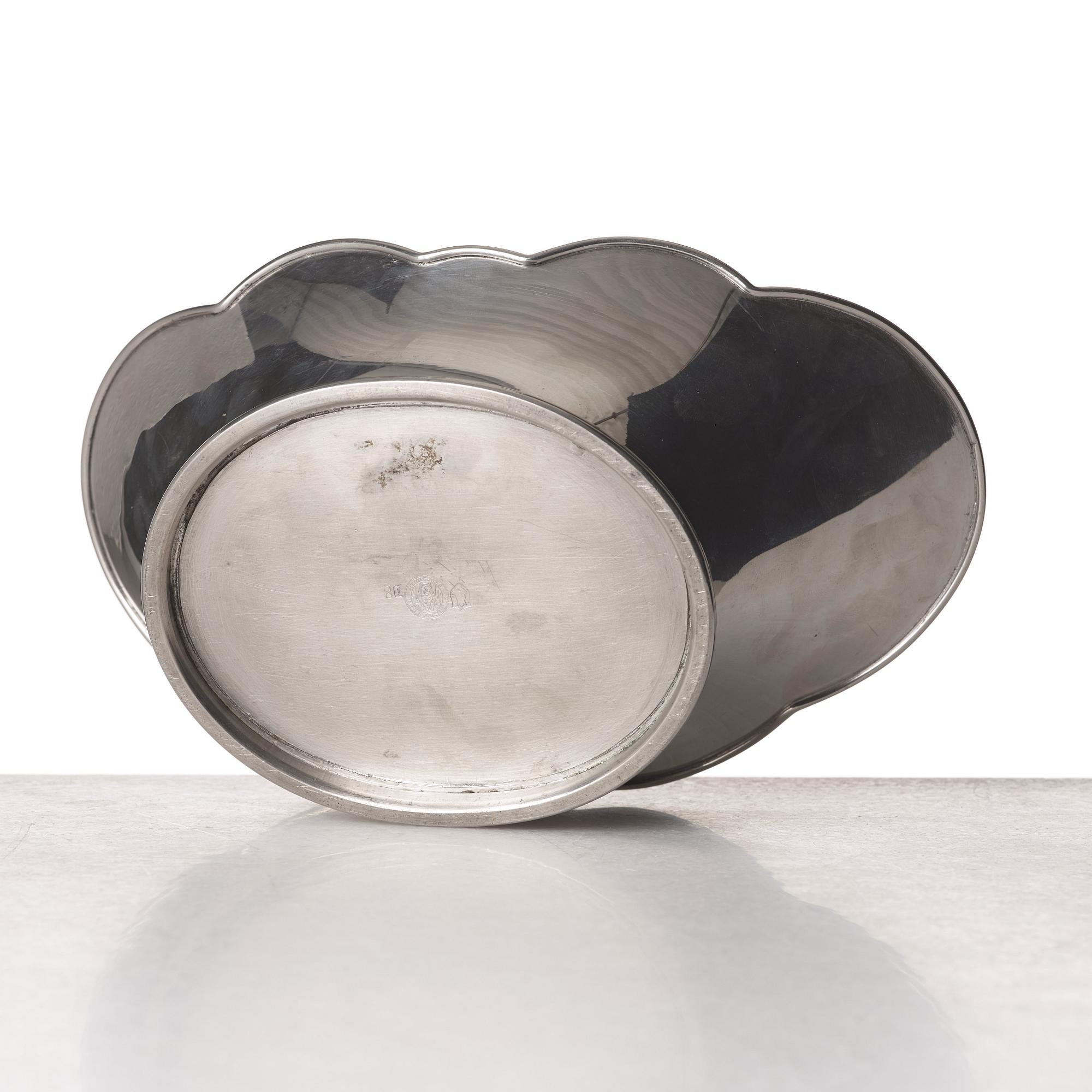 Nils Fougstedt, a pewter jardinière, Firma Svenskt Tenn, Stockholm 1930.