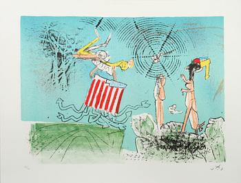 Roberto Matta · ROBERTO MATTA, färglitografi, signerad, numrerad 46/60.