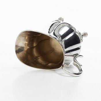 A Swedish silver cream jug, mark of A Bergengren, Lund 1937.