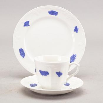 SERVIS 34 dlr "Blå Blomst" Gustavsberg 1900-talets andra del porslin.