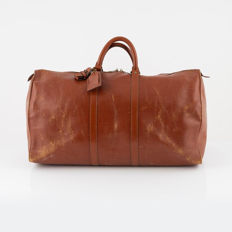 Louis Vuitton, an Epi 'Keepall 55' weekendbag, 1987.