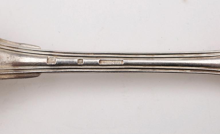 MATBESTICK, 27 delar, nysilver, Christofle, Paris tidigt 1900-tal.