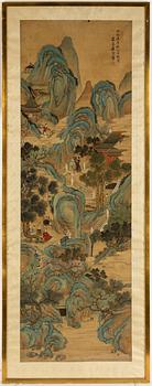 Tang Yin, copy after, ink and scolour on silk. Qing dynasty, late 19th/early 20th century.
