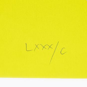 Franco Costa, silkscreen in colours, signed LXXX/C.