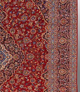 A carpet, Kashan, around 407 x 310 cm.