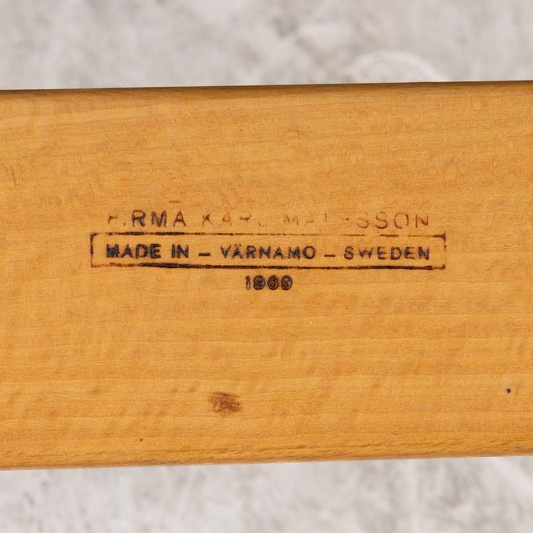 Bruno Mathsson, an 'Eva' armchair, Karl Mathsson Company, 1969.