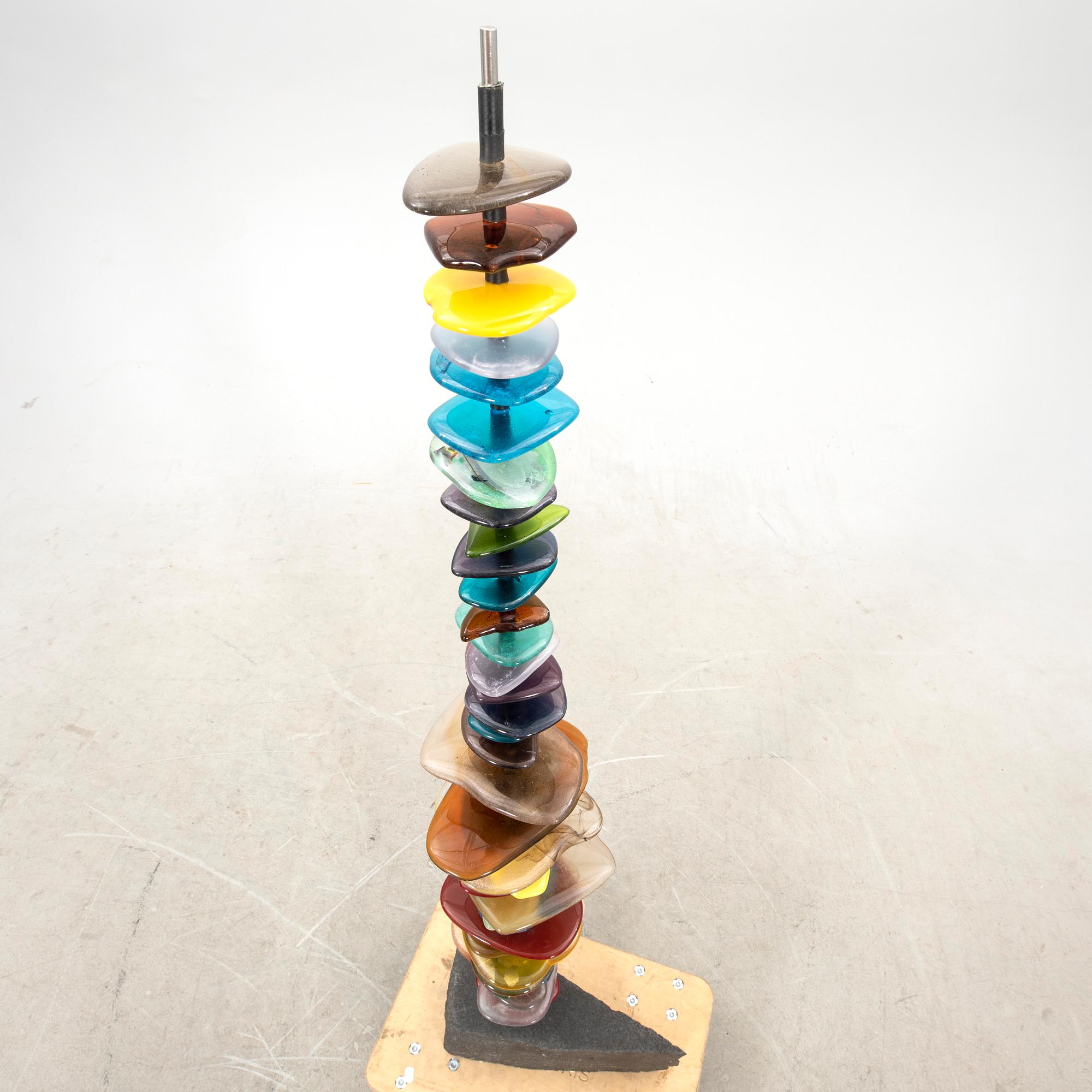 Birgitte Linde, sculpture glass and stone.