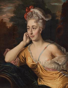 Lucas von Breda dä Attributed to, Allegory portrait of a lady.