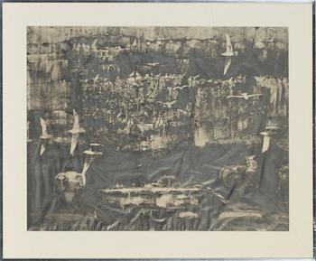 Roj Friberg, pencil on paper, signed and dated -76.