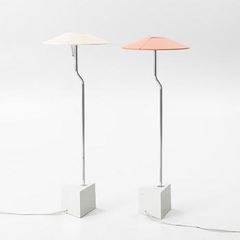 Lars Bessfelt & Christian von Sydow, floor lamps, 2 pcs, "Triggy", Atelier Lyktan, Åhus, 1980s.