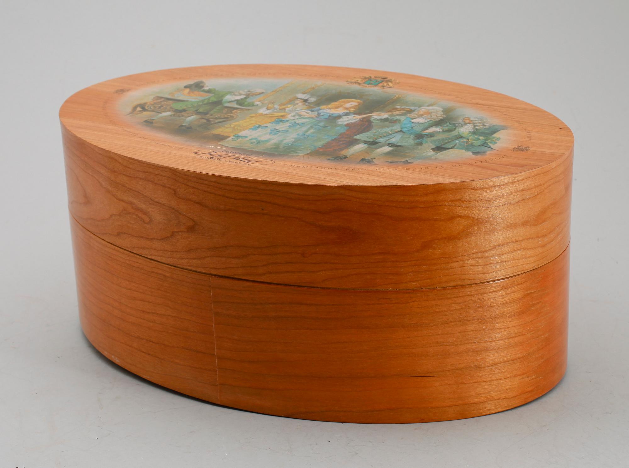 CHAMPAGNESCHATULL, Champagne Brut Azur, 1900-talets andra hälft.