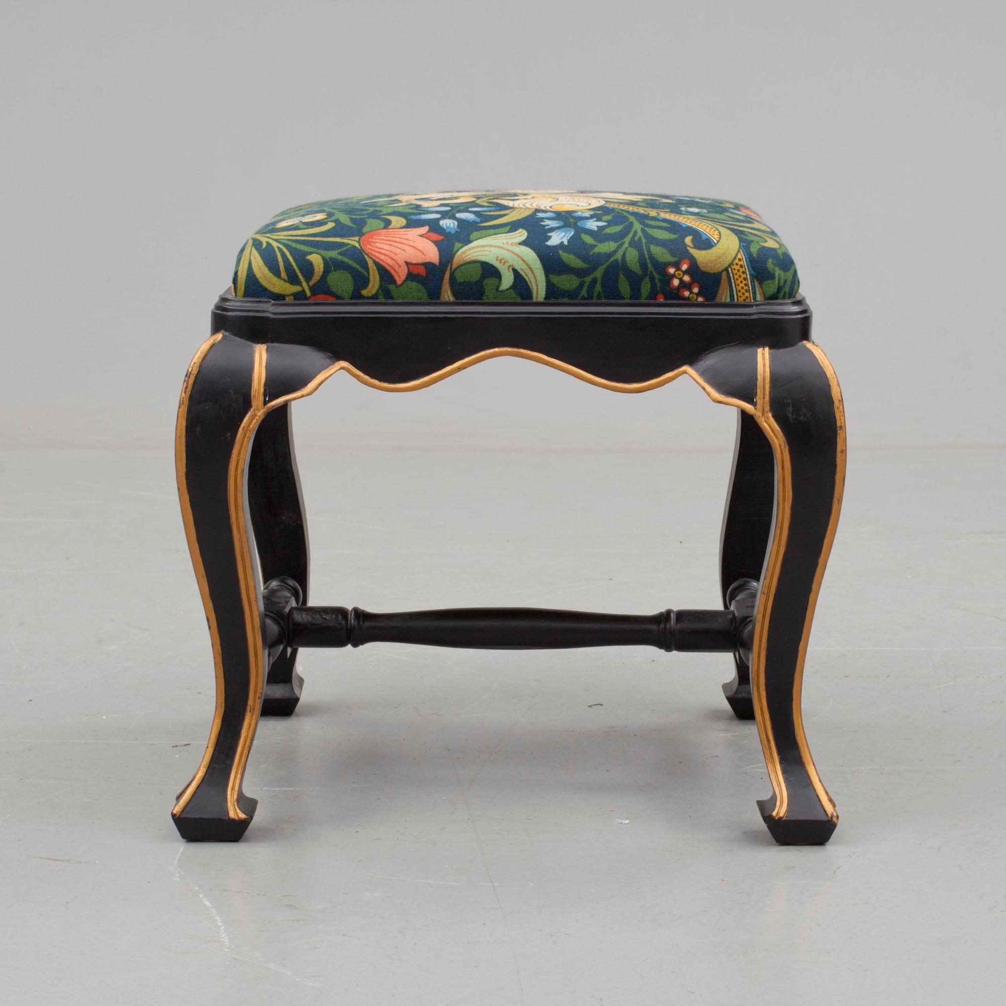 TABURETT. Barockstil. 1900-tal.
