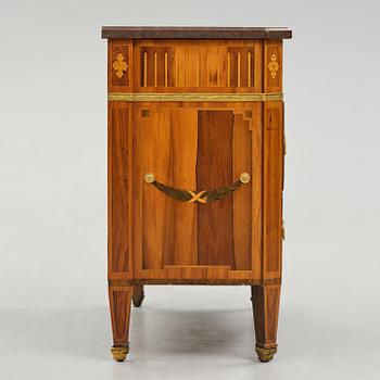 A Gustavian marquetry commode by G. Foltiern (master in Stockohlm 1771-1804).