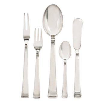 Württembergische Metallwarenfabrik (WMF), Cutlery, 15 pcs, silver, Germany.
