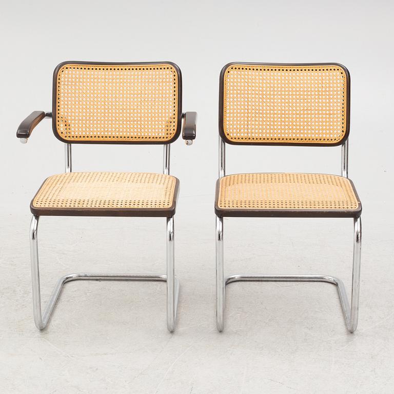 Thonet, stolar 4+2 st, 1980-tal.