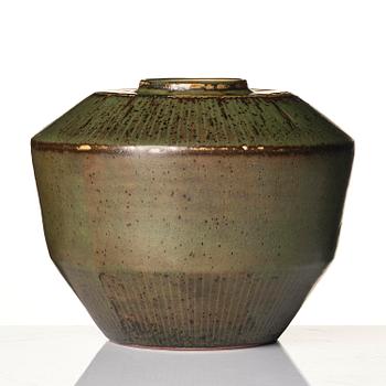 Carl-Harry Stålhane, unik vas, stengods, Rörstrand 1957.