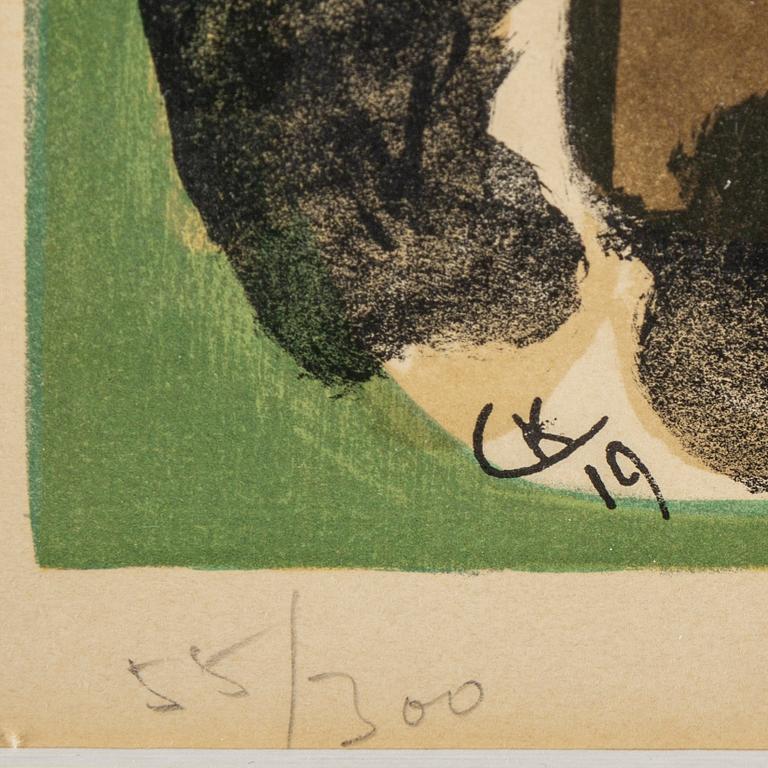 WASSILY KANDINSKY, efter, färglitografi, signerad i trycket samt numrerad 55/300.