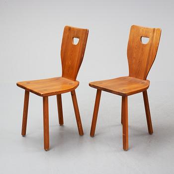 Carl Malmsten, a pine dining table and 6 chairs.