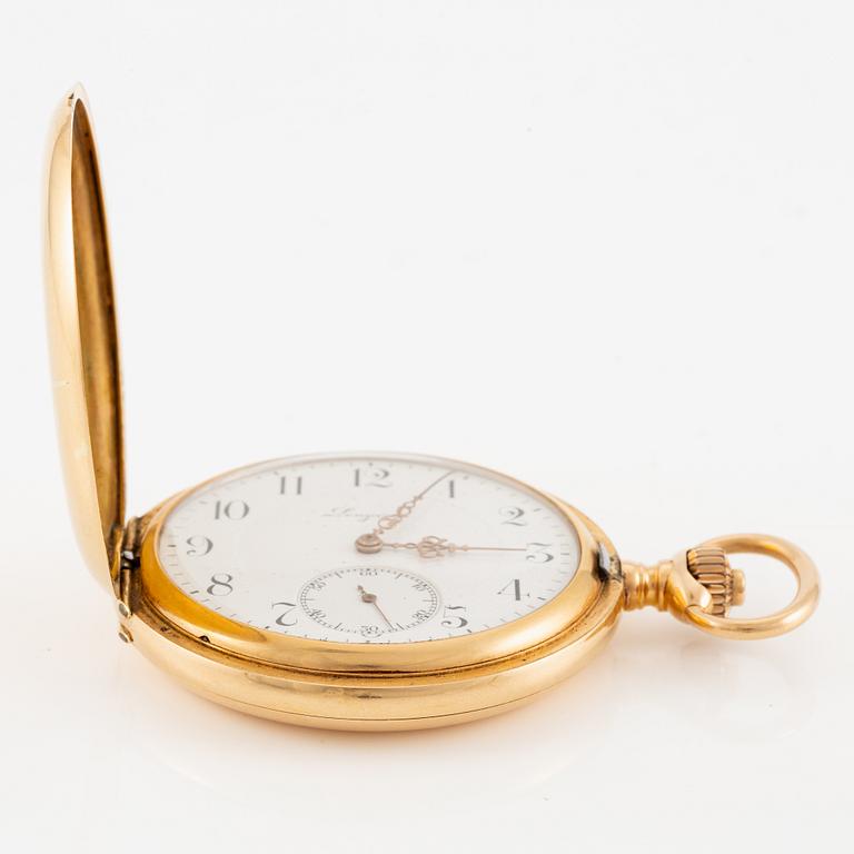 Longines, pocket watch, hunter, 52 mm.