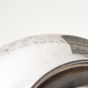 A silver bowl, C.G.Hallberg, Stockholm, Sweden, 1936.