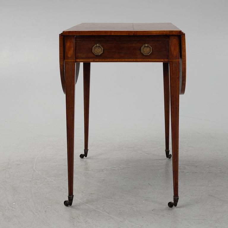 Klaffbord, engelskt, sk "Pembroke table", George III, 1800-talets början.