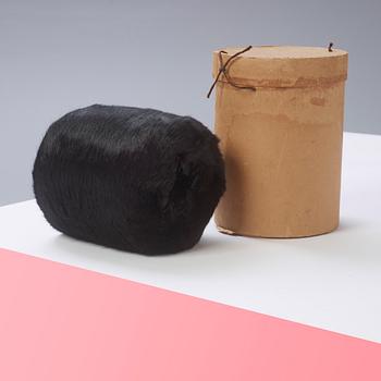 MUFF med KARTONG, Bisam, 1920-30-tal.