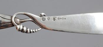 BREVKNIV, silver, Georg Jensen, Danmark, 1926, vikt 54 gram.