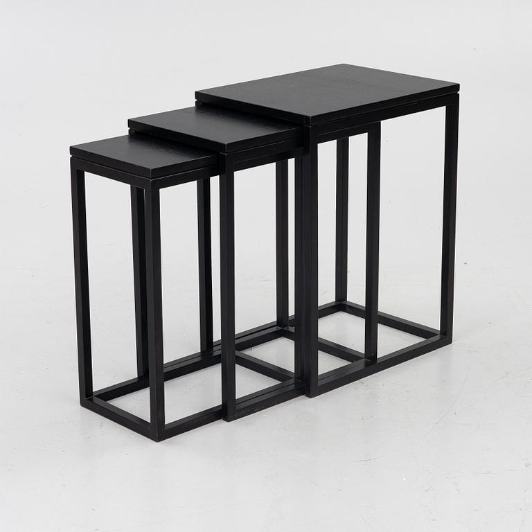 Ulla Christiansson, nesting tables, “Trio”, Karl Andersson och Söner, Huskvarna.