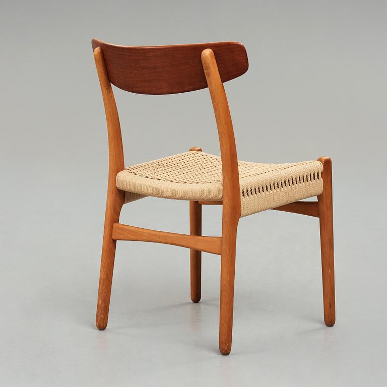 HANS J WEGNER, stol, "CH23", Carl Hansen & Søn, Danmark, 1950-60-tal.