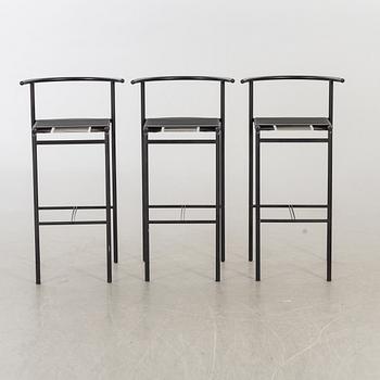 PHILIPPE STARCK, a set of 3 bar stools for Baleri Italy.