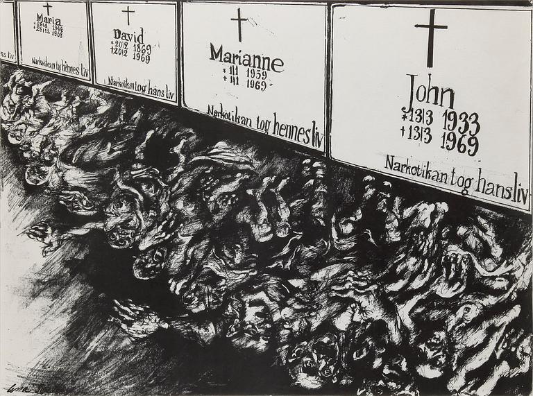 LENA SVEDBERG, offset, sign i trycket, 1969.