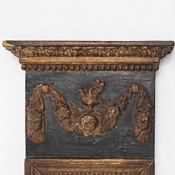 Mirror, Late Gustavian, first half of the 19th century.
