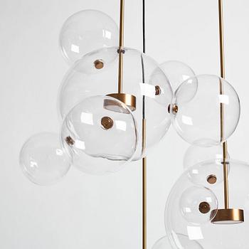 Giopato & Coombes, taklampa, "Bolle 14", Kalmar Werkstätten, för Firma Svenskt Tenn, efter 2015.