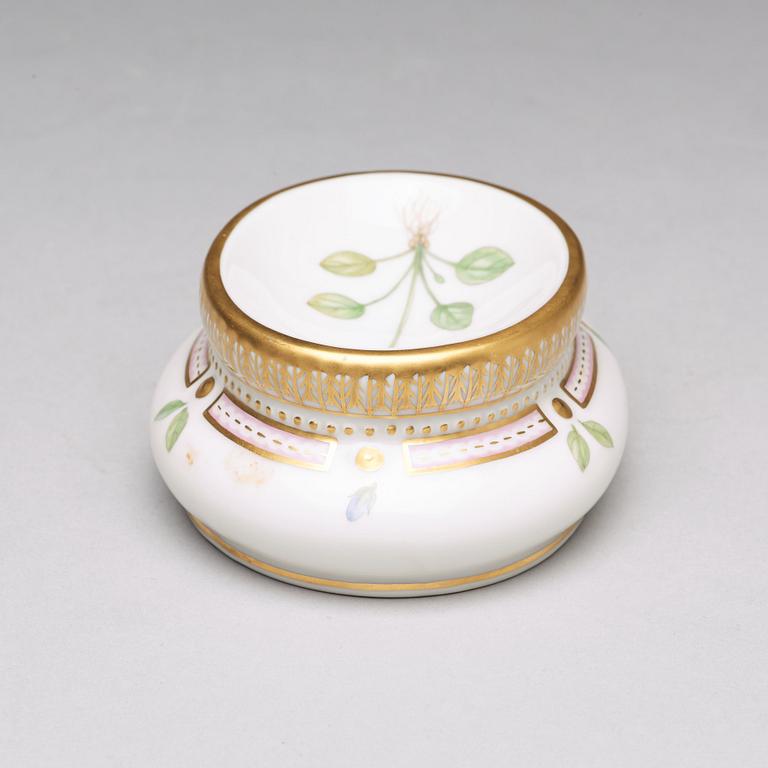 A Royal Copenhagen 'Flora Danica' salt, Denmark, 20th Century.