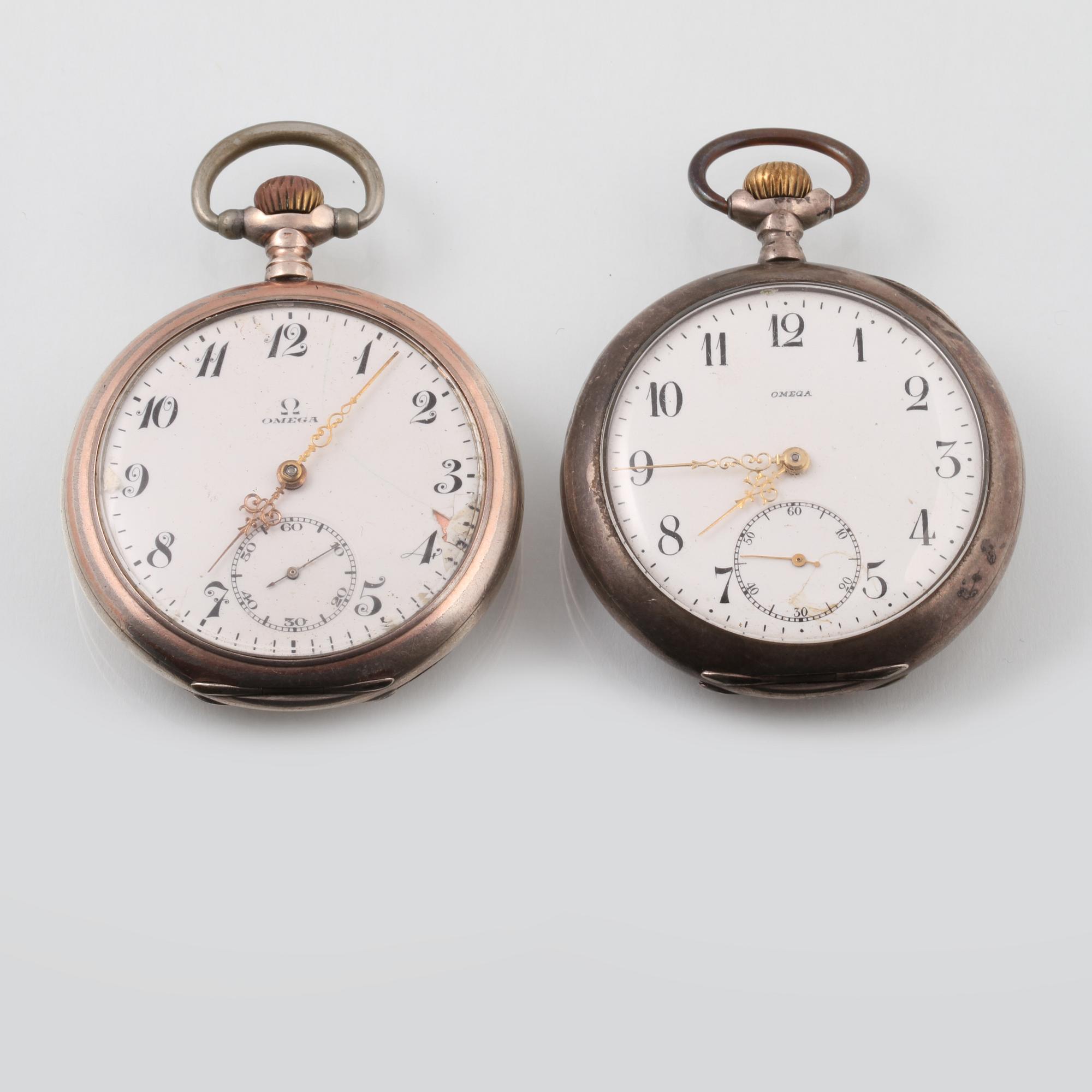 FICKUR 2 st laghaltigt silver Omega Grand Prix Paris 1900