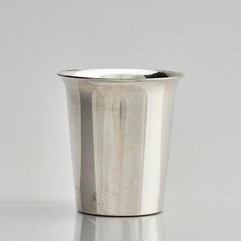 Åke Strömdahl, a sterling silver beaker, Stockholm, Sweden 1959.