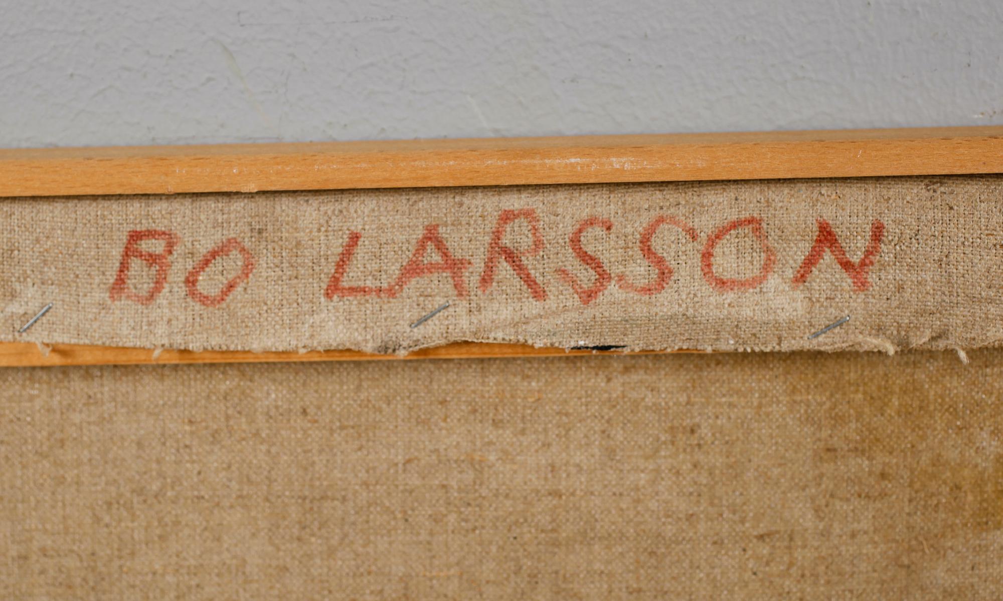BO LARSSON, blandteknik/collage, signerad a tergo.