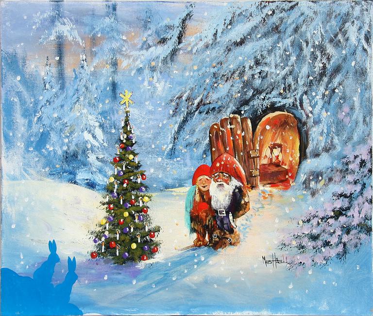 MATS HÅDELL, olja på duk, sign.