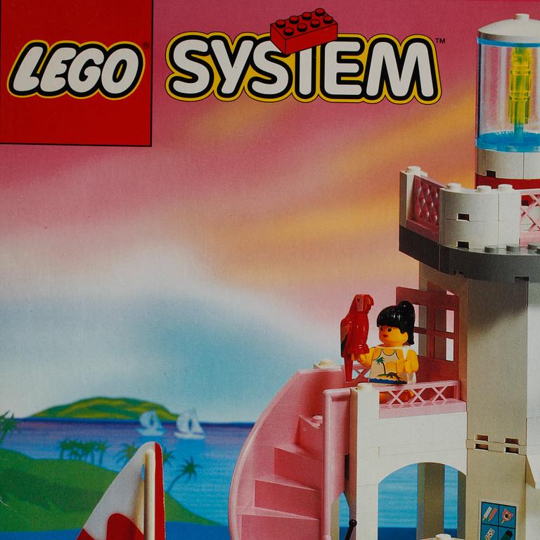 Eight "Paradisa" LEGO sets, Denmark, 1990s.