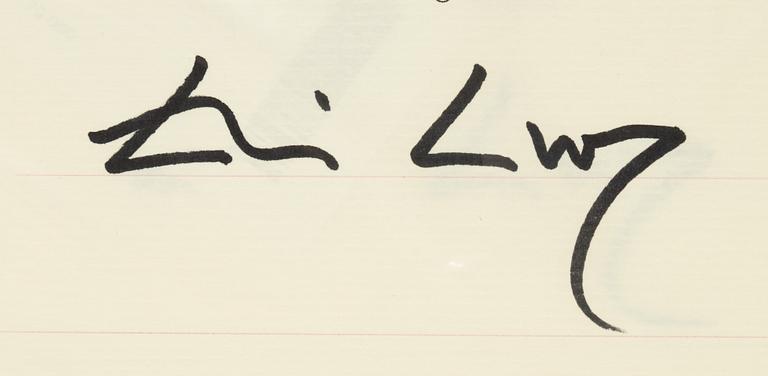 Eric Cung, pigment print, 2011, signed on certificate, Ed 2/5.