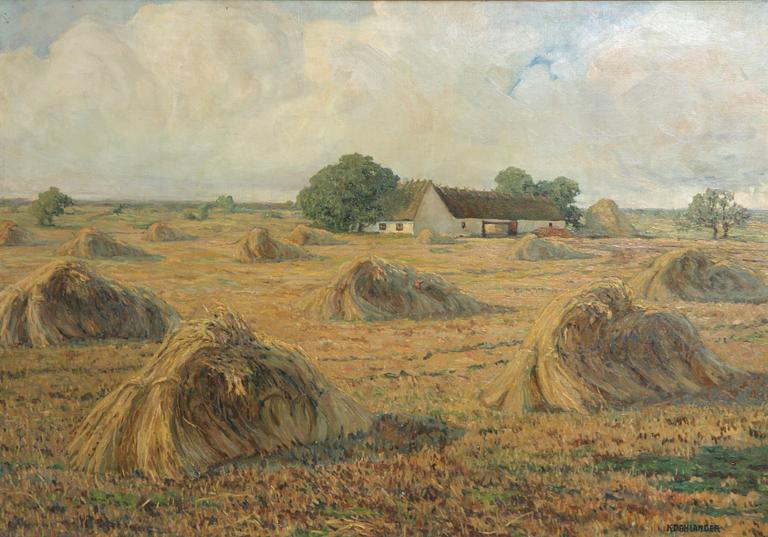 KNUT DAHLANDER, olja på duk, sign.